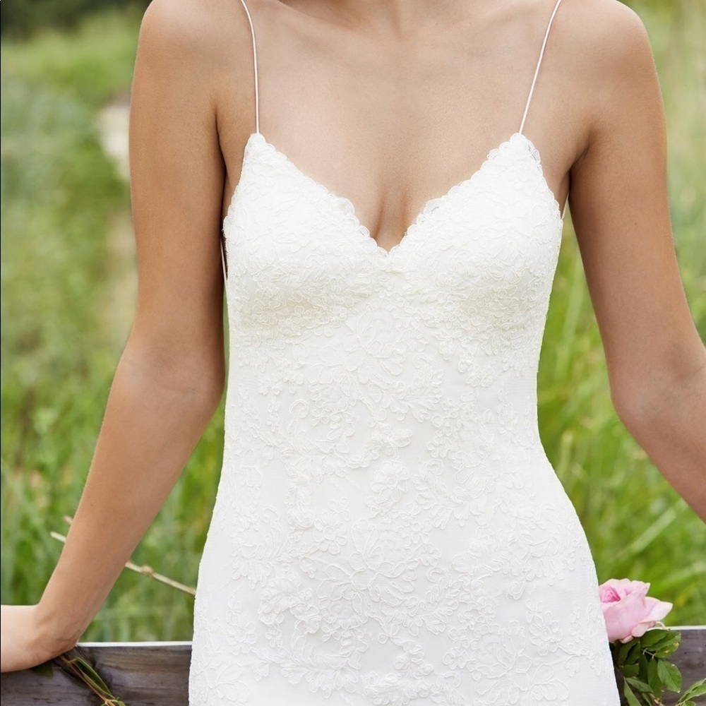 Willoby by Watters lace maxi wedding dress designer